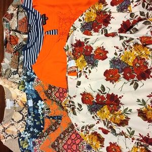 EUC Bundle of 7 Women's 3/4 Length Sleeve Tops, Size L, Various Brands